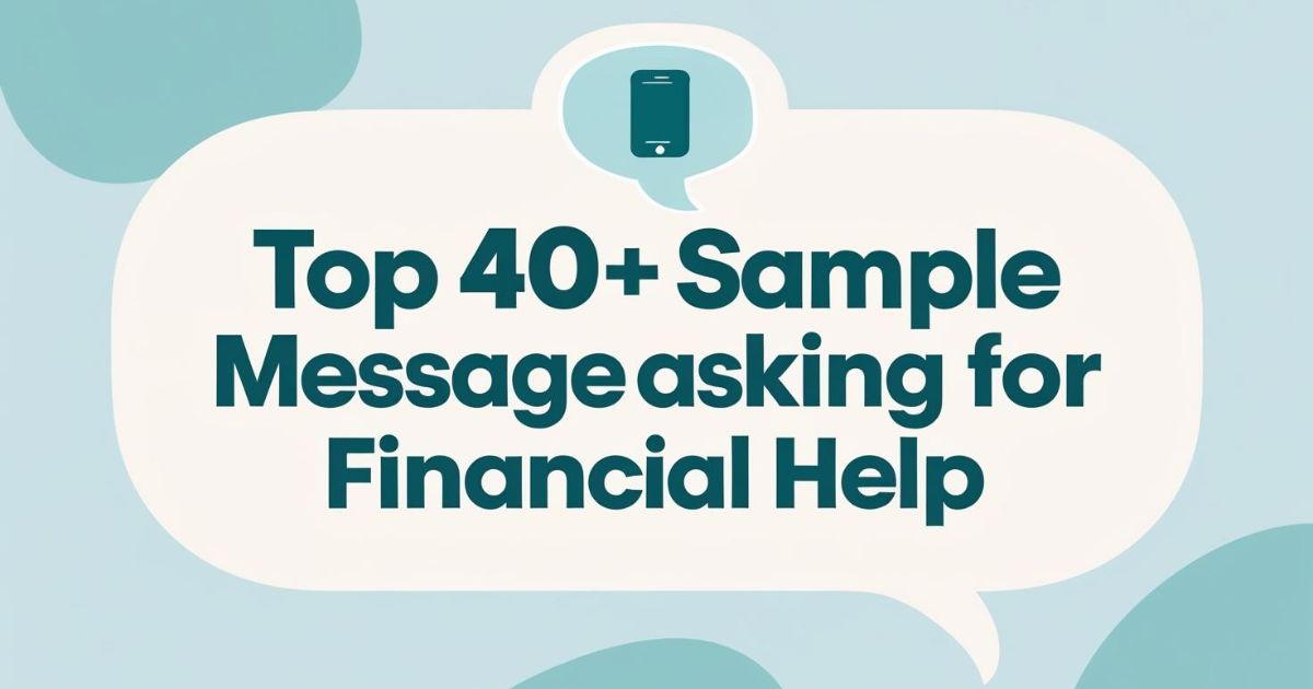 Sample Messages Asking For Financial Help