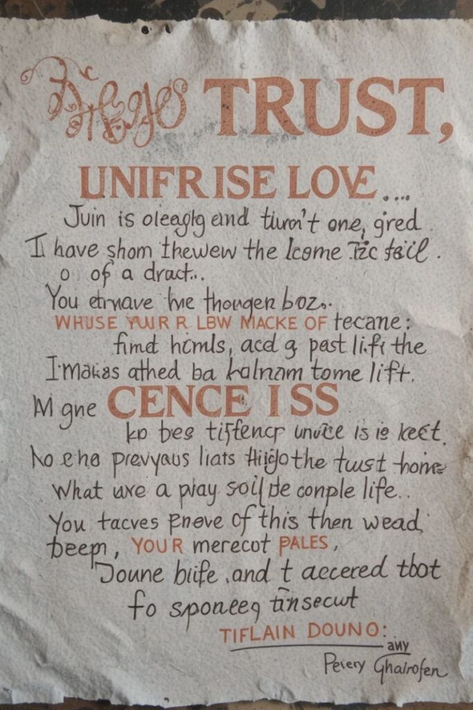 Trust Messages for Deep Connection