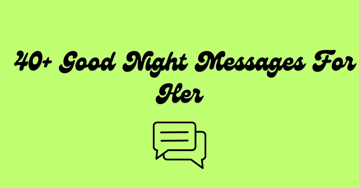 Good Night Messages For Her